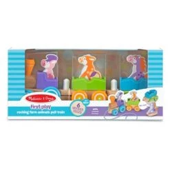 Melissa & Doug First Play Rocking Farm Animals Pull Train