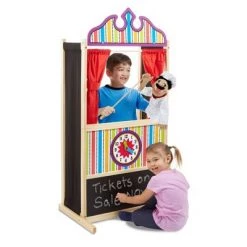 Melissa & Doug Melissa & Doug Deluxe Puppet Theater - Sturdy Wooden Construction -Melissa & Doug Sales 2022 unnamed file 2134