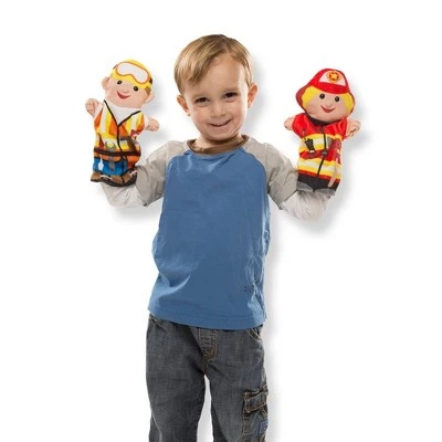Melissa & Doug Melissa & Doug Jolly Helpers Hand Puppets (Set of 4) - Construction Worker, Doctor, Police Officer, and Firefighter 3 Melissa & Doug Melissa & Doug Jolly Helpers Hand Puppets (Set of 4) - Construction Worker, Doctor, Police Officer, and Firefighter