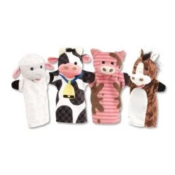 Melissa & Doug Melissa & Doug Farm Friends Hand Puppets (Set of 4) - Cow, Horse, Sheep, and Pig -Melissa & Doug Sales 2022 unnamed file 2187
