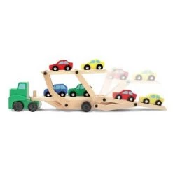 Melissa & Doug Melissa & Doug Car Carrier Truck and Cars Wooden Toy Set With 1 Truck and 4 Cars -Melissa & Doug Sales 2022 unnamed file 2206