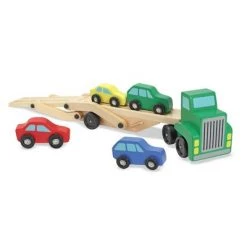 Melissa & Doug Melissa & Doug Car Carrier Truck and Cars Wooden Toy Set With 1 Truck and 4 Cars -Melissa & Doug Sales 2022 unnamed file 2208