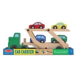 Melissa & Doug Melissa & Doug Car Carrier Truck and Cars Wooden Toy Set With 1 Truck and 4 Cars -Melissa & Doug Sales 2022 unnamed file 2210