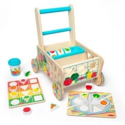Melissa & Doug Melissa & Doug Wooden Shape Sorting Grocery Cart Push Toy and Puzzles -Melissa & Doug Sales 2022 unnamed file 2213