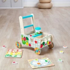 Melissa & Doug Melissa & Doug Wooden Shape Sorting Grocery Cart Push Toy and Puzzles -Melissa & Doug Sales 2022 unnamed file 2218