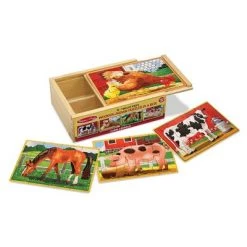 Melissa & Doug Melissa & Doug Farm 4-in-1 Wooden Jigsaw Puzzles in a Storage Box (48pc total) 9 Melissa & Doug Melissa & Doug Farm 4-in-1 Wooden Jigsaw Puzzles in a Storage Box (48pc total) -Melissa & Doug Sales 2022 unnamed file 2230