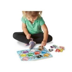 Melissa & Doug Melissa & Doug Deluxe Classic Peg Puzzle Bundle - 3pk -Melissa & Doug Sales 2022 unnamed file 2234