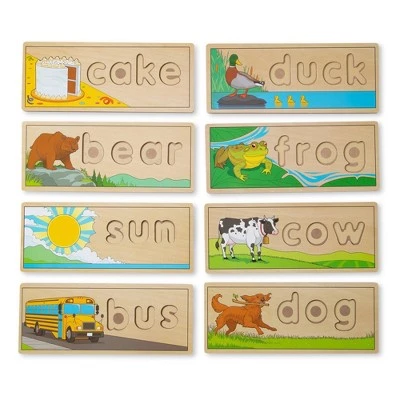 Melissa & Doug Melissa & Doug See & Spell Wooden Educational Toy With 8 Double-Sided Spelling Boards and 64 Letters 6 Melissa & Doug Melissa & Doug See & Spell Wooden Educational Toy With 8 Double-Sided Spelling Boards and 64 Letters - Image 4