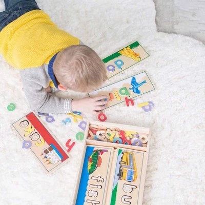 Melissa & Doug Melissa & Doug See & Spell Wooden Educational Toy With 8 Double-Sided Spelling Boards and 64 Letters 11 Melissa & Doug Melissa & Doug See & Spell Wooden Educational Toy With 8 Double-Sided Spelling Boards and 64 Letters - Image 9