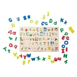 Melissa & Doug Melissa & Doug Upper & Lower Case Alphabet Letters Wooden Puzzle (52pc) -Melissa & Doug Sales 2022 unnamed file 2258