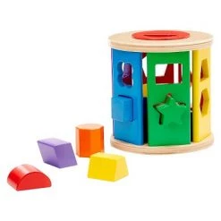 Melissa & Doug Melissa & Doug Match and Roll Shape Sorter - Classic Wooden Toy