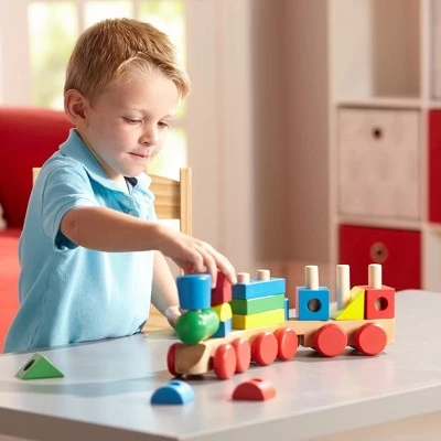 Melissa & Doug Melissa & Doug Stacking Train - Classic Wooden Toddler Toy (18pc) 3 Melissa & Doug Melissa & Doug Stacking Train - Classic Wooden Toddler Toy (18pc)