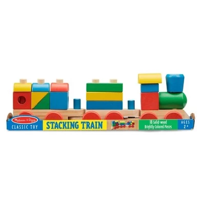Melissa & Doug Melissa & Doug Stacking Train - Classic Wooden Toddler Toy (18pc) 7 Melissa & Doug Melissa & Doug Stacking Train - Classic Wooden Toddler Toy (18pc) - Image 5