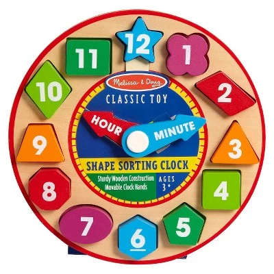 Melissa & Doug Melissa & Doug Shape Sorting Clock - Wooden Educational Toy 3 Melissa & Doug Melissa & Doug Shape Sorting Clock - Wooden Educational Toy