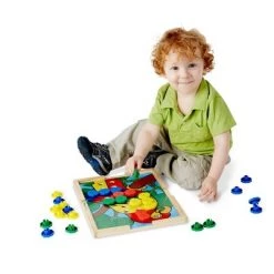 Melissa & Doug Melissa & Doug Sort and Snap Color Match - Sorting and Patterns Educational Toy