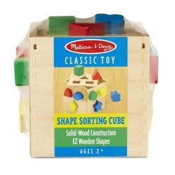 Melissa & Doug Melissa & Doug Shape Sorting Cube - Classic Wooden Toy With 12 Shapes -Melissa & Doug Sales 2022 unnamed file 2355