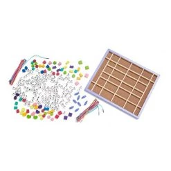 Melissa & Doug Melissa & Doug Deluxe Wooden Stringing Beads With 200+ Beads and 8 Laces for Jewelry-Making