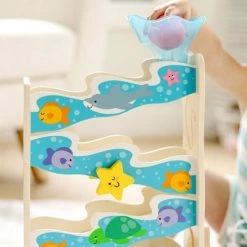 Melissa & Doug Melissa & Doug Rollables Wooden Ocean Slide Infant and Toddler Toy (5pc) -Melissa & Doug Sales 2022 unnamed file 2401