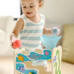 Melissa & Doug Melissa & Doug Rollables Wooden Ocean Slide Infant and Toddler Toy (5pc) -Melissa & Doug Sales 2022 unnamed file 2402