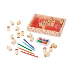 Melissa & Doug Melissa & Doug Wooden Stamp Set, Favorite Things - 26 Wooden Stamps, 4-Color Stamp Pad -Melissa & Doug Sales 2022 unnamed file 2407