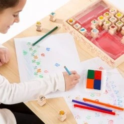 Melissa & Doug Melissa & Doug Wooden Stamp Set, Favorite Things - 26 Wooden Stamps, 4-Color Stamp Pad -Melissa & Doug Sales 2022 unnamed file 2411