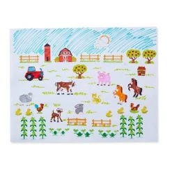 Melissa & Doug Melissa & Doug Stamp-a-Scene Wooden Stamp Set: Farm - 20 Stamps, 5 Colored Pencils, and 2-Color Stamp Pad -Melissa & Doug Sales 2022 unnamed file 2447