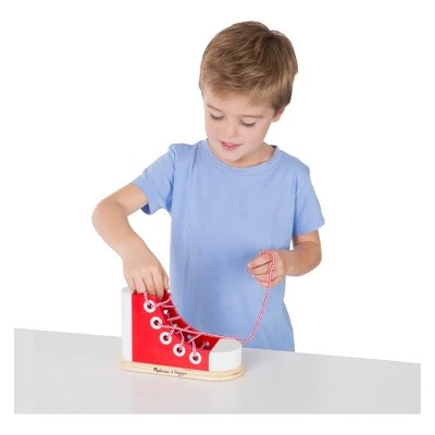 Melissa & Doug Melissa & Doug Deluxe Wood Lacing Sneaker - Learn to Tie a Shoe Educational Toy 3 Melissa & Doug Melissa & Doug Deluxe Wood Lacing Sneaker - Learn to Tie a Shoe Educational Toy