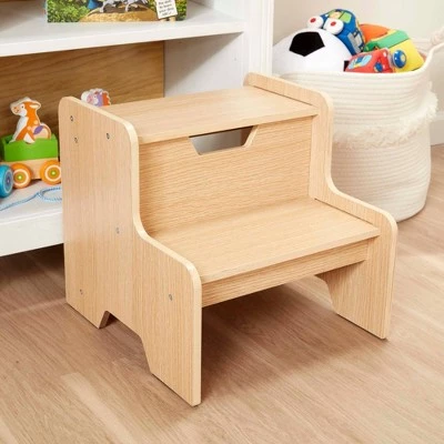 Melissa & Doug Melissa & Doug Wooden Step Stool - Natural 5 Melissa & Doug Melissa & Doug Wooden Step Stool - Natural - Image 3