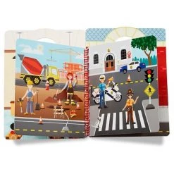 Melissa & Doug Melissa & Doug Puffy Sticker Activity Books Set: Cool Careers and Pet Place