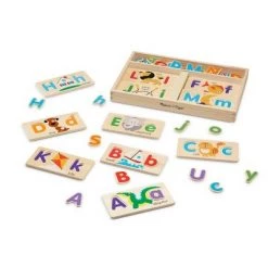 Melissa & Doug Melissa & Doug ABC Picture Boards - Educational Toy With 13 Double-Sided Wooden Boards and 52 Letters -Melissa & Doug Sales 2022 unnamed file 253