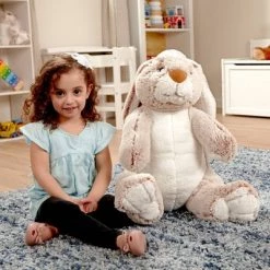 Melissa & Doug Melissa & Doug Giant Burrow Bunny 21" Stuffed Animal -Melissa & Doug Sales 2022 unnamed file 2612