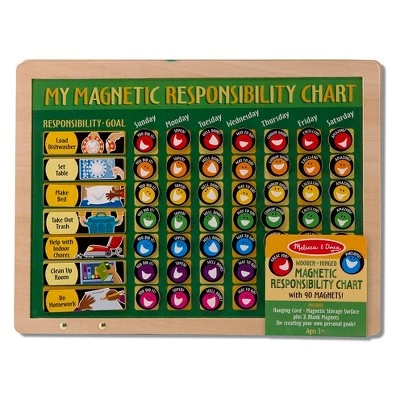Melissa & Doug Melissa & Doug Deluxe Wooden Magnetic Responsibility Chart With 90 Magnets 4 Melissa & Doug Melissa & Doug Deluxe Wooden Magnetic Responsibility Chart With 90 Magnets - Image 2