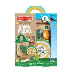 Melissa & Doug Melissa & Doug Let's Explore Camp Music Wooden and Metal Instruments Play Set - 10pc -Melissa & Doug Sales 2022 unnamed file 2732