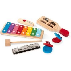 Melissa & Doug Melissa & Doug Band-in-a-Box Hum! Jangle! Shake! - 7-Piece Musical Instrument Set -Melissa & Doug Sales 2022 unnamed file 2759