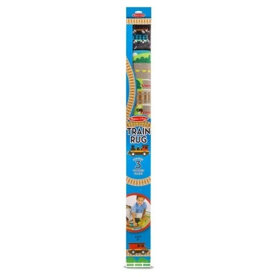 Melissa & Doug Melissa & Doug Round the Rails Train Rug With 3 Linking Wooden Train Cars (39 x 36 inches) 7 Melissa & Doug Melissa & Doug Round the Rails Train Rug With 3 Linking Wooden Train Cars (39 x 36 inches) - Image 5