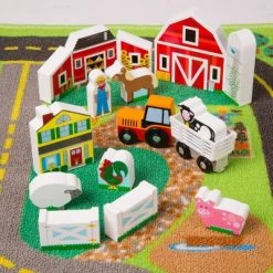 Melissa & Doug Deluxe Activity Road Rug Play Set with 49pc Wooden Vehicles and Play -Melissa & Doug Sales 2022 unnamed file 2818