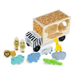 Melissa & Doug Melissa & Doug Animal Rescue Shape-Sorting Truck - Wooden Toy With 7 Animals and 2 Play Figures -Melissa & Doug Sales 2022 unnamed file 2822