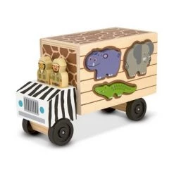 Melissa & Doug Melissa & Doug Animal Rescue Shape-Sorting Truck - Wooden Toy With 7 Animals and 2 Play Figures -Melissa & Doug Sales 2022 unnamed file 2824