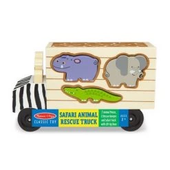 Melissa & Doug Melissa & Doug Animal Rescue Shape-Sorting Truck - Wooden Toy With 7 Animals and 2 Play Figures -Melissa & Doug Sales 2022 unnamed file 2825