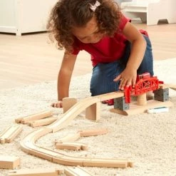 Melissa & Doug Melissa & Doug Swivel Bridge Wooden Train Set (47pc) -Melissa & Doug Sales 2022 unnamed file 2833