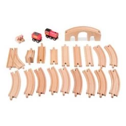 Melissa & Doug Melissa & Doug Classic Wooden Figure Eight Train Set (22pc) -Melissa & Doug Sales 2022 unnamed file 2849