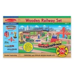 Melissa & Doug Melissa & Doug Deluxe Wooden Railway Train Set (130+pc) -Melissa & Doug Sales 2022 unnamed file 2860