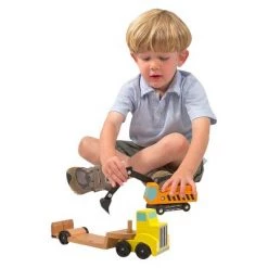Melissa & Doug Melissa & Doug Trailer and Excavator Wooden Vehicle Set (3pc) -Melissa & Doug Sales 2022 unnamed file 2903