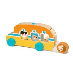 Melissa & Doug Melissa & Doug GO Tots Wooden Roll & Ride Bus with 3 Disks -Melissa & Doug Sales 2022 unnamed file 2926