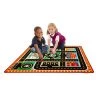 Melissa & Doug Melissa & Doug Round The City Rescue Rug With 4 Wooden Vehicles (39 x 36 inches)