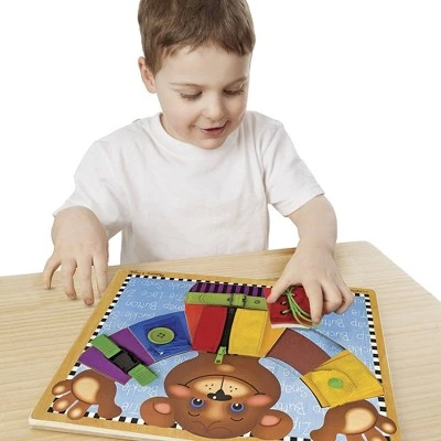 Melissa & Doug Melissa & Doug Basic Skills Board and Puzzle - Wooden Educational Toy 4 Melissa & Doug Melissa & Doug Basic Skills Board and Puzzle - Wooden Educational Toy - Image 2