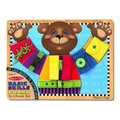 Melissa & Doug Melissa & Doug Basic Skills Board and Puzzle - Wooden Educational Toy 5 Melissa & Doug Melissa & Doug Basic Skills Board and Puzzle - Wooden Educational Toy - Image 3