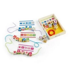 Melissa & Doug Melissa & Doug Blues Clues & You! Wooden Lacing Beads - 25 Beads, 4 Cords -Melissa & Doug Sales 2022 unnamed file 413
