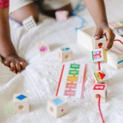 Melissa & Doug Melissa & Doug Blues Clues & You! Wooden Lacing Beads - 25 Beads, 4 Cords -Melissa & Doug Sales 2022 unnamed file 415