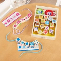 Melissa & Doug Melissa & Doug Blues Clues & You! Wooden Lacing Beads - 25 Beads, 4 Cords -Melissa & Doug Sales 2022 unnamed file 418